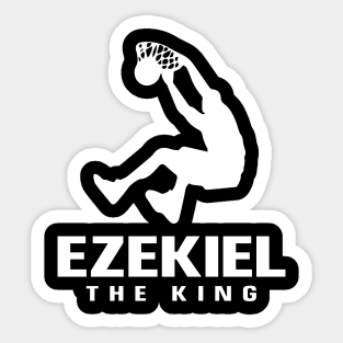 Ezekiel Custom Player Basketball Your Name The King Sticker